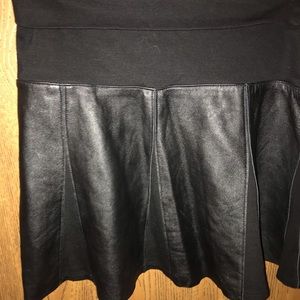 Bebe leather skirt